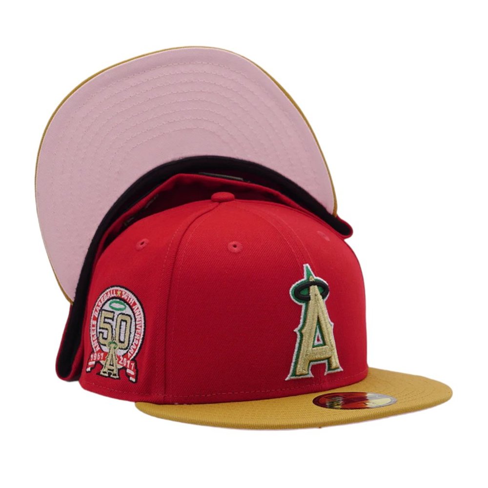 New Era Anaheim Angels 59FIFTY Fitted Hat Exclusive 50th Anniversary Patch